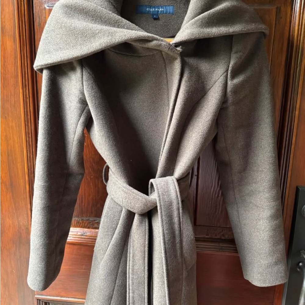 Cole Haan Gray Wool Coat